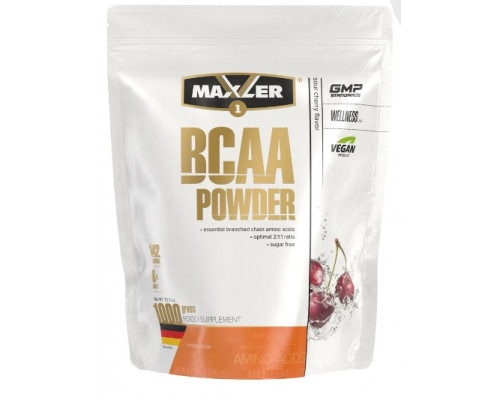 MAXLER Незаменимые аминокислоты BCAA powder 2:1:1, 1000гр. КИСЛАЯ ВИШНЯ 