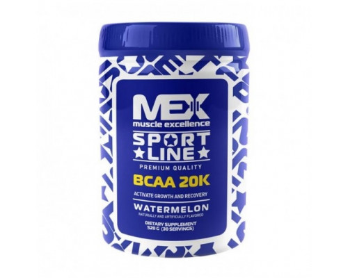 MEX NUTRITION Незаменимые аминокислоты BCAA 20K 520гр. АРБУЗ