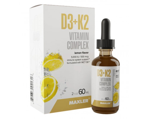 MAXLER Витамины D3+K2 Vitamin Complex 5000IU 60мл