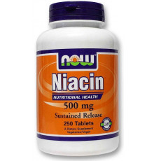 NOW Витамины Niacin 500 mg 250 таб.