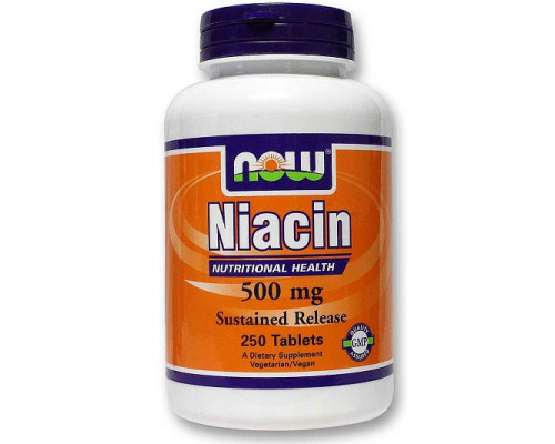 NOW Витамины Niacin 500 mg 250 таб.