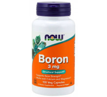 NOW Бор - укрепление костей, гормонального фона Boron 3mg 100капс