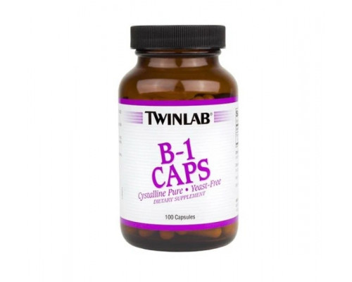 TWINLAB Витамины B-1 Сaps, 100капс