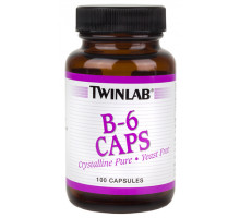 TWINLAB Витамины группы В B-6 Caps 100mg 100капс.