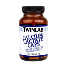 TWINLAB Кальций лактат Calcium lactate, 100капс.