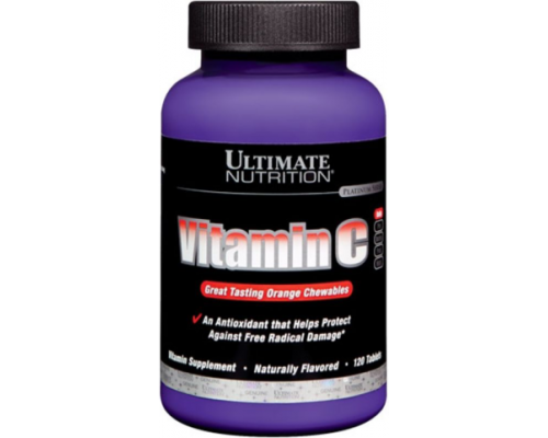 ULTIMATE Витамины Vitamin C 120 жев.таб. АПЕЛЬСИН
