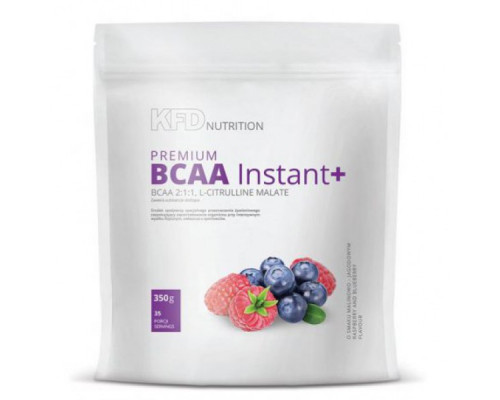 KFD NUTRITION Незменимые аминокислоты Premium BCAA Instant+, 350гр. МАЛИНА-ЧЕРНИКА