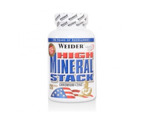 WEIDER Витамины и минералы (Цинк) High Mineral Stack, 120 капс.