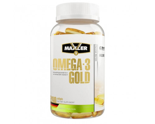 MAXLER Жирные кислоты Omega-3 Gold 240гелькапс.