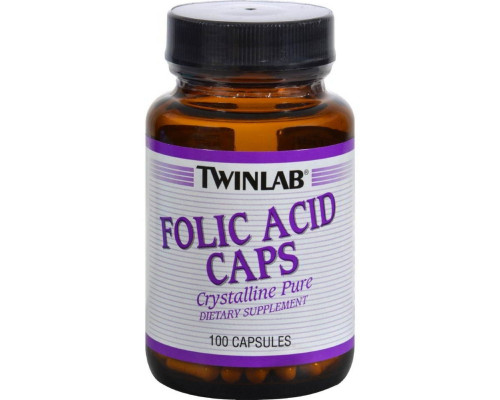 TWINLAB Фолиевая кислота Folic Acid caps 100 капс.