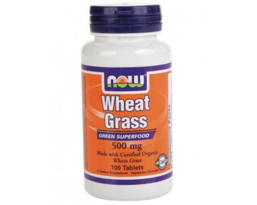 NOW Экстракт ростков пшеницы Wheat Grass 100таб.