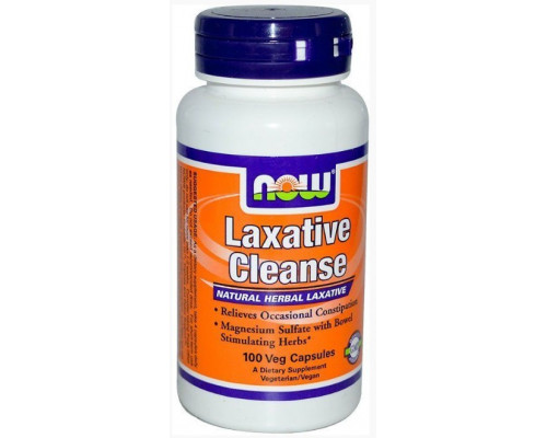 NOW Очищение-растительное слабительное Laxative Cleanse 100 капс.