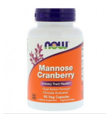 NOW Здоровье мочеполовой системы Mannose Cranberry 90 веган.капс.
