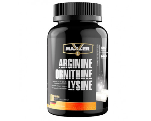 MAXLER Отдельные аминокислоты Arginine Ornithine Lysine100капс