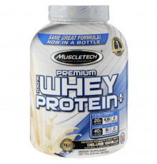 MUSCLE TECH 100% Premium Whey Protein Plus Протеин сывороточный изолят+гидролизат 2,27кг ВАНИЛЬ