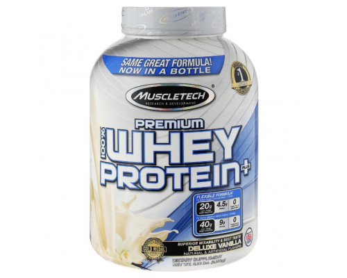 MUSCLE TECH 100% Premium Whey Protein Plus Протеин сывороточный изолят+гидролизат 2,27кг ВАНИЛЬ