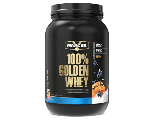 MAXLER Протеин сывороточный 100% Golden Whey 907гр. ЧЕРНИЧНЫЙ МАФФИН