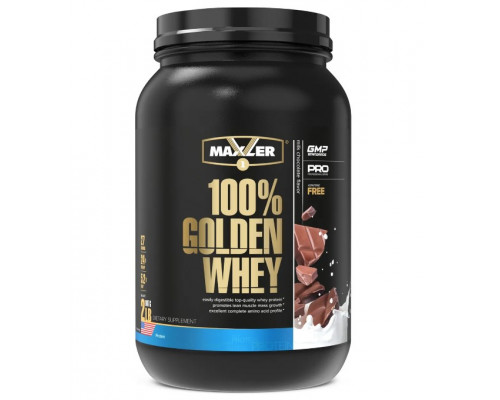 MAXLER Протеин сывороточный 100% Golden Whey 907гр. МОЛОЧНЫЙ ШОКОЛАД