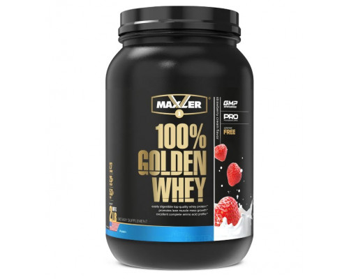 MAXLER Протеин сывороточный 100% Golden Whey 907гр. КЛУБНИКА