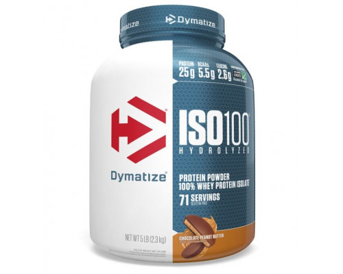 DYMATIZE Протеин сывороточный Изолят ISO-100 2,3кг ИЗЫСКАННЫЙ ШОКОЛАД