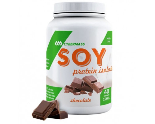 CYBERMASS Протеин Soy protein isolate1200гр ШОКОЛАД