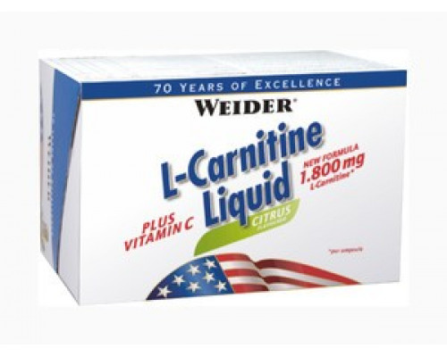 WEIDER Л-Карнитин L-Carnitine Liquid упаковка 20амп. ЦИТРУС