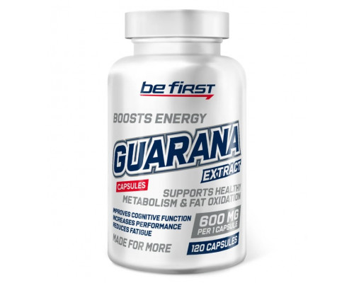 BE FIRST Гуарана Guarana extract capsules 120капс.