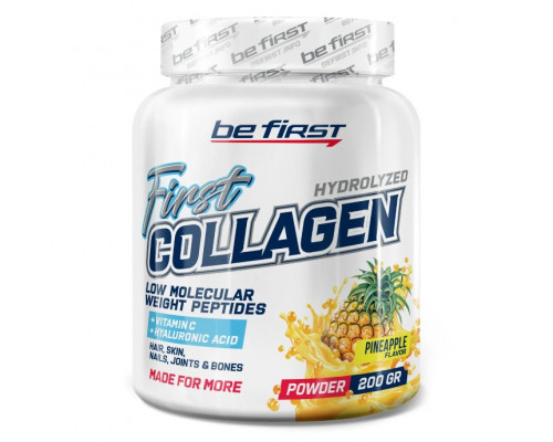 BE FIRST Колаген First Collagen+vitC+hyaluron. 200гр АНАНАС
