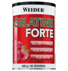 WEIDER Для суставов Белок коллагена GELATINE Forte 400гр МАЛИНА Брак упаковки