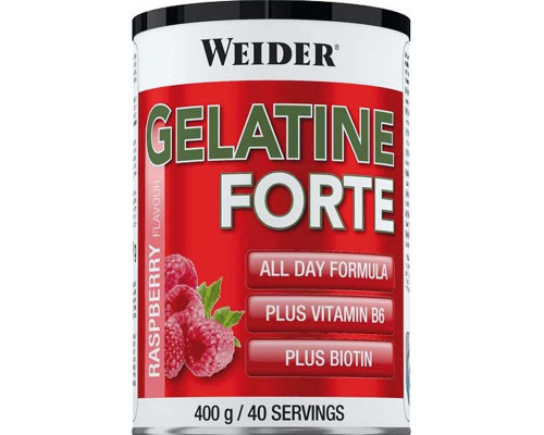 WEIDER Для суставов Белок коллагена GELATINE Forte 400гр МАЛИНА Брак упаковки