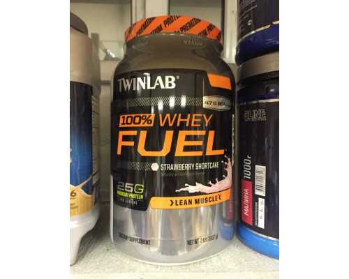 TWINLAB Протеин Сыворот. 100% Whey Protein Fuel 900гр. ДВОЙНОЙ ШОКОЛАД