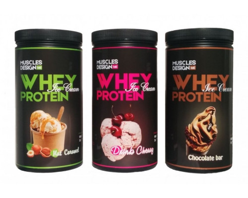 MUSCLES DESIGN Протеин Whey Protein Ice Cream 908гр. LAB ШОКОЛАД