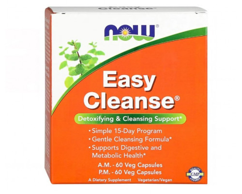 NOW Комплекс для очищения организма Easy Cleanse 120 капс.