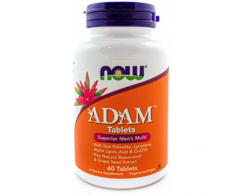 NOW Витамины, минералы ADAM Superior Mens Multi 60таб.