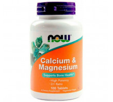 NOW Минералы Calcium & Magnesium 500/250 mg 100таб.