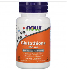 NOW Антиоксидант,против свободных радикалов Glutathione 250mg Глутатион 60 веган.капс.