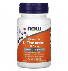 NOW Аминокислота L-Theanine 100mg 90 веган.капс.