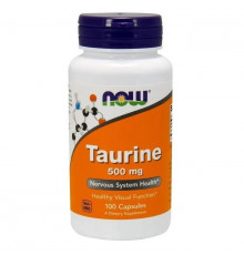 NOW Аминокислота Taurine 500mg 100 веган.капс.