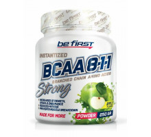 BE FIRST Незаменимые аминокислоты BCAA 8:1:1 Strong 250 г вкус ЯБЛОКО 