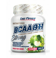 BE FIRST Незаменимые аминокислоты BCAA 8:1:1 Strong 250 г вкус ЯБЛОКО 