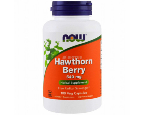 Экстракт плодов боярышника 'HAWTHORN BERRY 540 mg' NOW 100 капс.