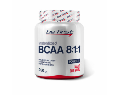 BE FIRST Незаменимые аминокислоты BCAA 8:1:1 Strong 250 гр. НЕЙТРАЛЬНЫЙ