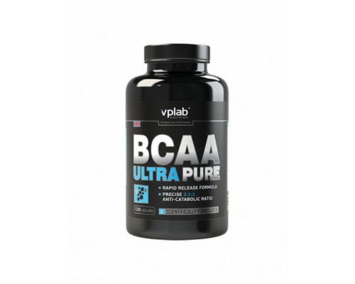 VPLAB Незаменимые аминокислоты BCAA Ultra Pure 120капс