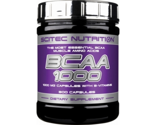 SCITEC NUTR. Незаменимые аминокислоты BCAA 1000, 300капс. 