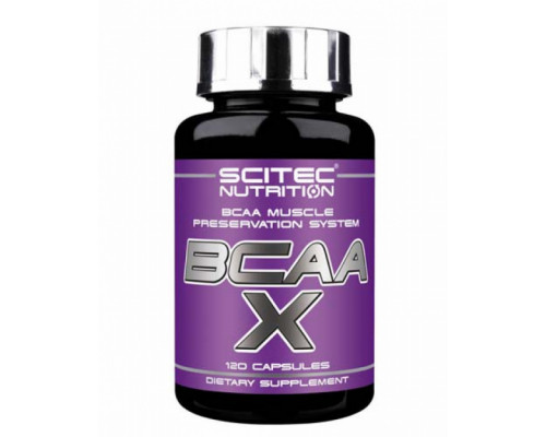 SCITEC NUTR. Незаменимые аминокислоты BCAA X, 120капс.