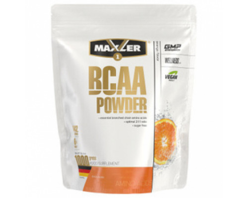 MAXLER Незаменимые аминокислоты BCAA Powder 2:1:1, 1000гр. АПЕЛЬСИН