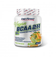 BE FIRST Незаменимые аминокислоты BCAA 2:1:1 Vegan 200гр. ЦИТРУСОВЫЙ МИКС