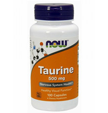 Отдельная аминокислота Taurine 500 mg100капс., Taurine 500 mg NOW (100 кап)