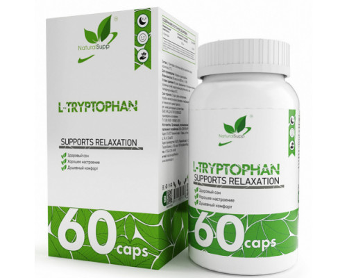 NATURALSUPP Аминокислота L-Tryptophan 500mg 60 капс.