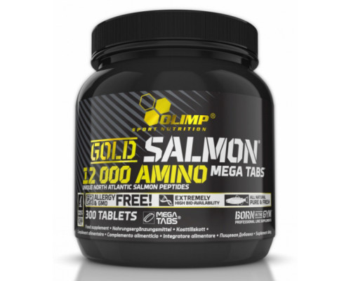 OLIMP Аминокислотный комплекс Gold Salmon 12000 Amino Mega Tabs 300таб. 
